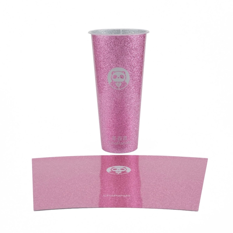 Star Pattern Metallized IML-YZYs nya Premium Cup med inbyggd aluminiumfolie