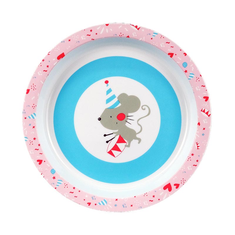 Formsprutning av mattallrik i mögeletikett