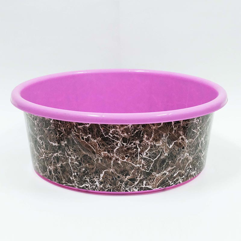 Hushållsplastbassänger Formsprutning i formetikett