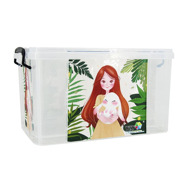 Tote Box Formsprutning Etikett