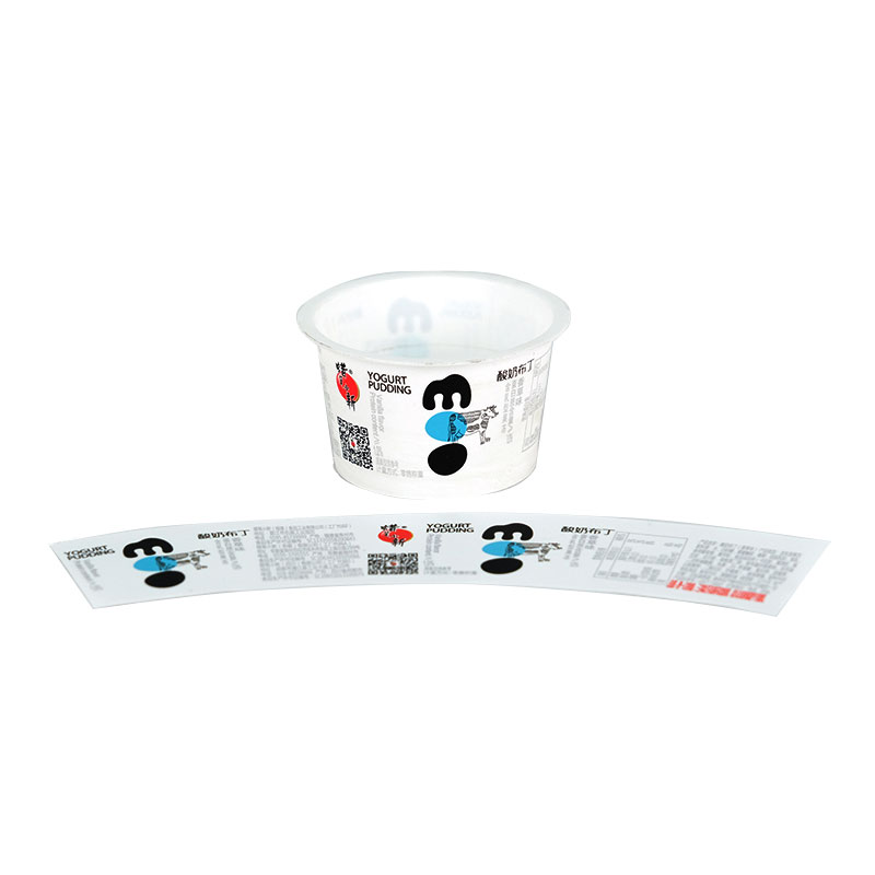 Yoghurtkopp formsprutning i formetikett